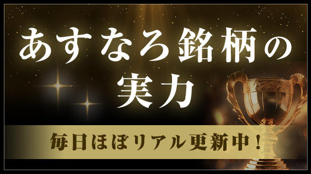 あすなろ銘柄の実力 毎日ほぼリアル更新中！